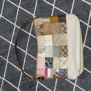 Coach multicolored patchwork purse